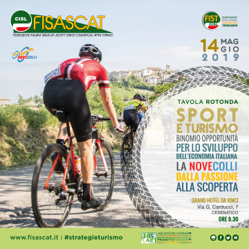 SPORT E TURISMO, BINOMIO OPPORTUNITA’ PER LO SVILUPPO DELL’ECONOMIA ITALIANA IL 14 MAGGIO A CESENATICO IN EMILIA ROMAGNA LA TAVOLA ROTONDA DELLA FISASCAT CISL