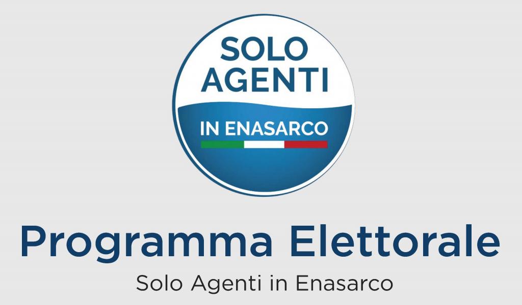 Programma Elezioni 2020 - Solo Agenti in Enasarco