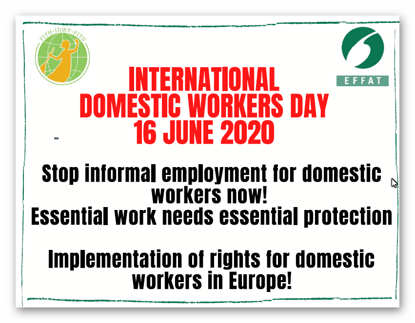 Lavoro domestico, la Fisascat Cisl condivide l’appello del sindacato europeo Effat: disporre utilizzo corretto Dpi e assicurare salari dignitosi